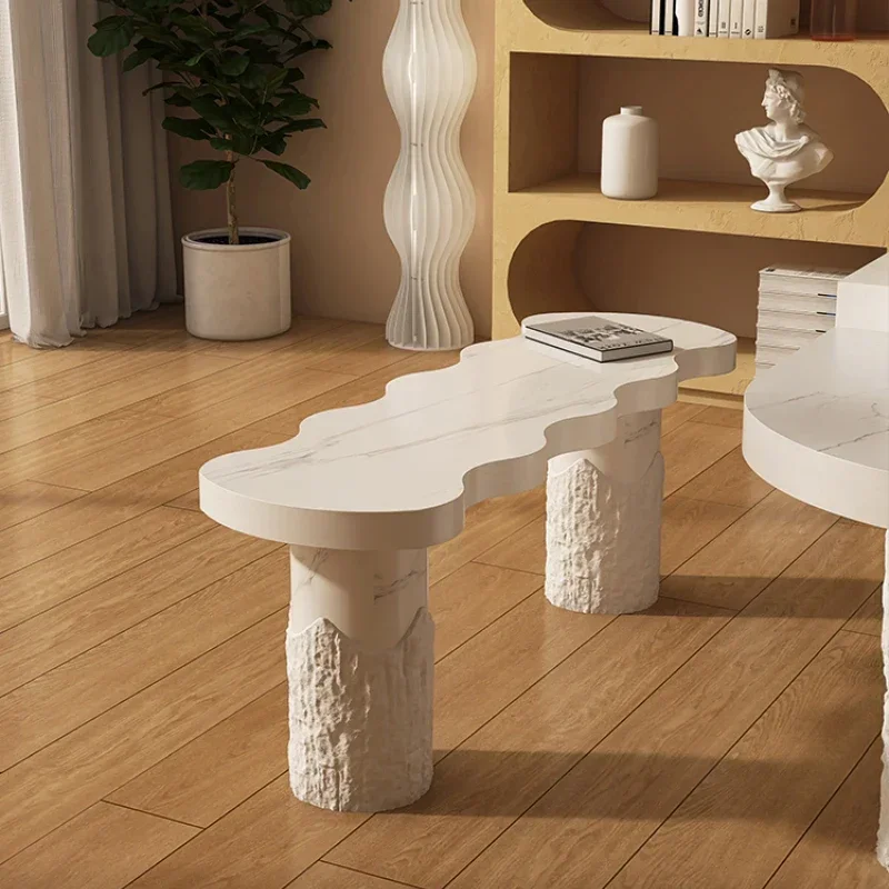 Light Luxury Creative Designer Internet Celebrity Living Room Bedroom Bed Home Changing Shoes Wave Bench