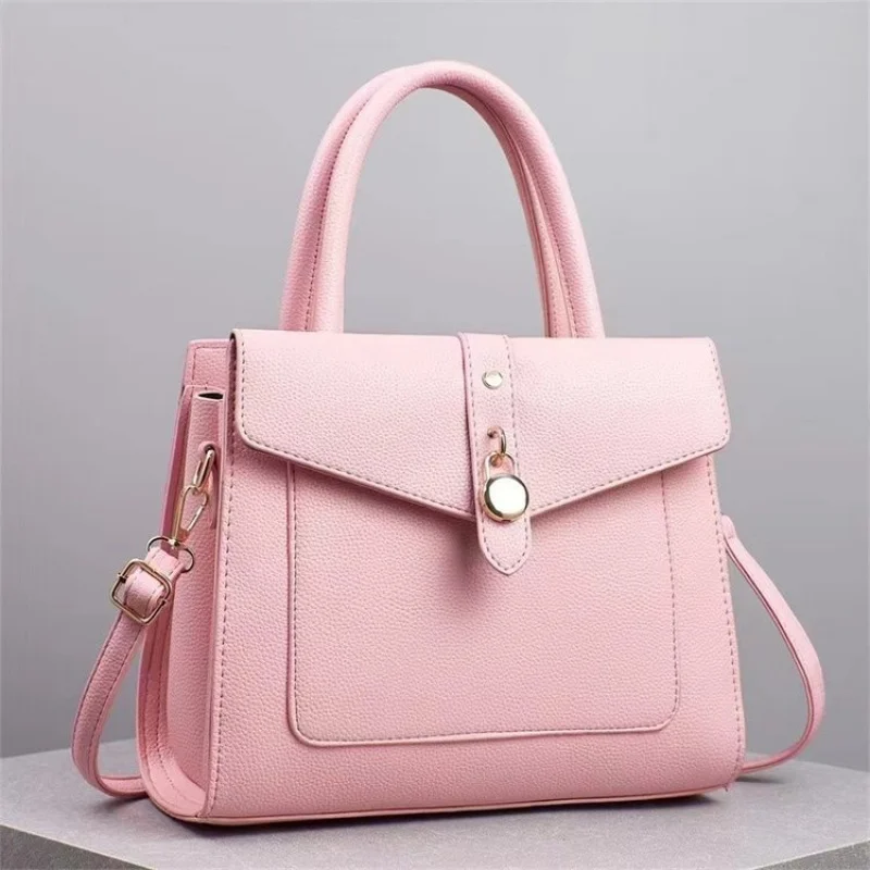 

Women's Tote Bag Made Of Hexagon-Printed Leather Featuring Brussels Casual Vintage Lightweight Soft Commuter Look