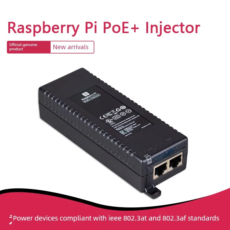 Official 802.3at Standard Raspberry Pi Poe+ Injector For Raspberry Pi 5/4B-High Quality Electronic Component