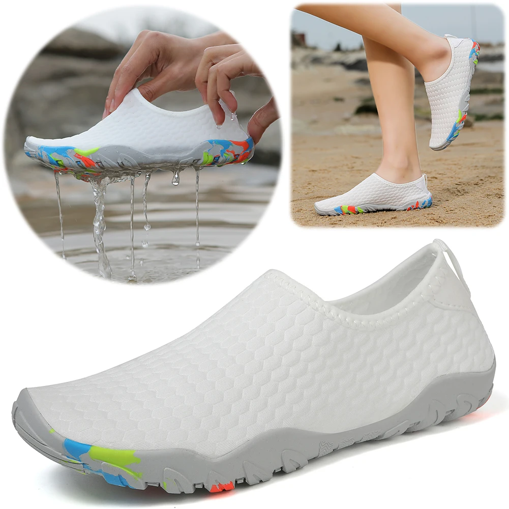 

Легкие водонепроницаемые туфли унисекс, дышащие мягкие, с дренажными отверстиями, Нескользящие, для восхождения