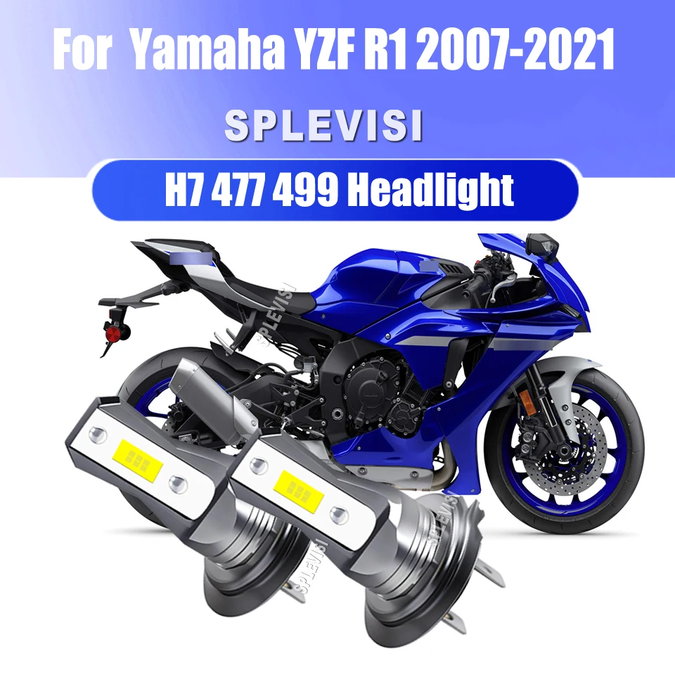 

H7 LED Headlight Light - High-Quality Off-Road & Daily Driving For Yamaha YZF R1 2007 2008 2009 2010 2011 2012 2013 2014-2021