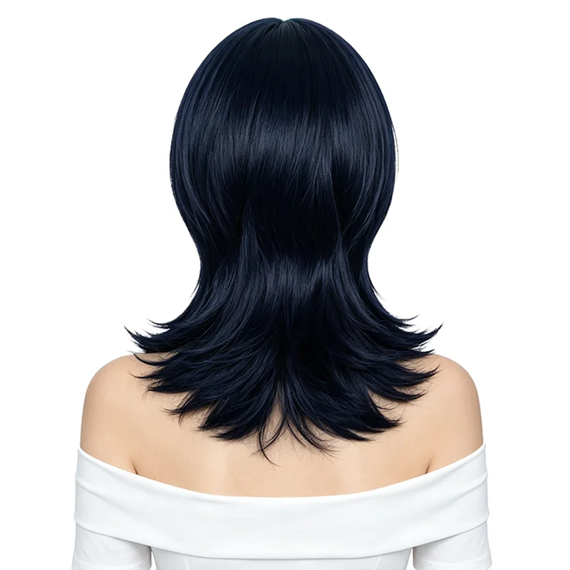 Kirara Hoshi Cos Wig Jujutsu Kaisen Anime Character Navy Blue Turquoise Highlights Wigs For Halloween Comic Con Party Costume