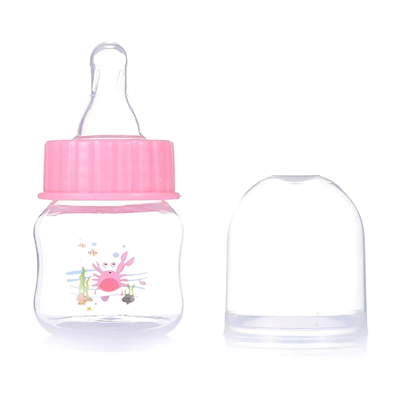 50ML Baby Newborn Mini Portable Feeding Nursing Bottle BPA Free Safe Infant Nursing Nipple Care Feeder Fruit Juice Milk Bottles