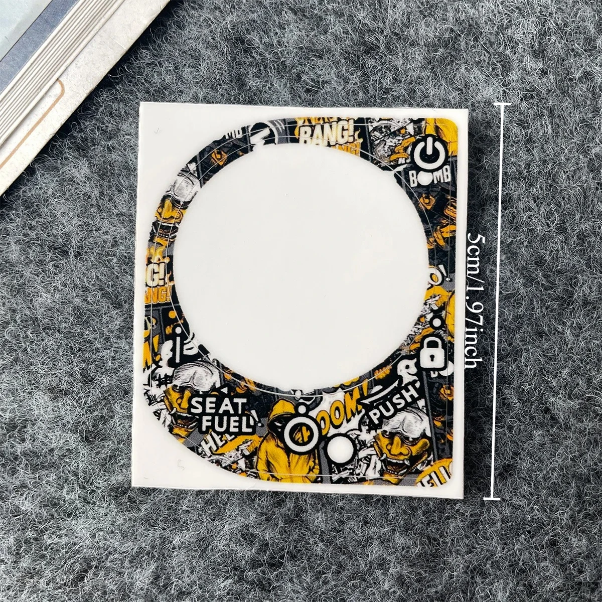 2Pcs/set Motorcycle Ignition Start Cover Stickers Colorful Vinyl Keyhole Decals for Fuel Seat Switch Panel Protection