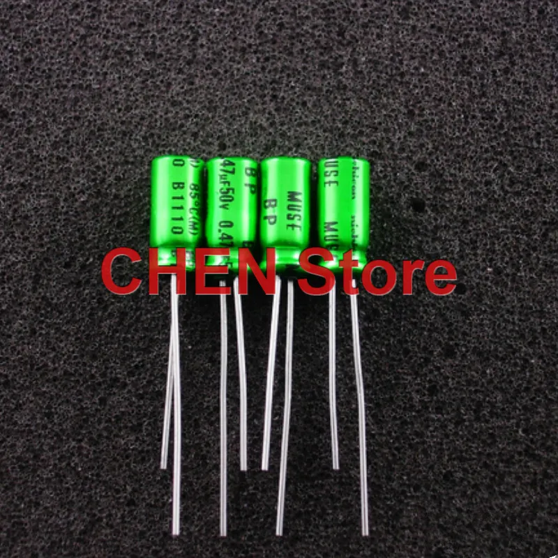 1PCS NICHICON MUSE BP ES 50V 0.47UF 1UF 2.2UF 3.3UF 4.7UF 10UF 22UF 33UF 47UF 100UF 220UF 330UF Non Polar HiFi Audio capacitor