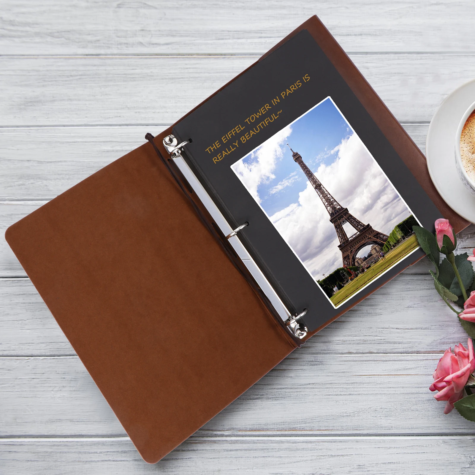 Fotoalbum Pu Scrapbook Bruiloft Handleiding Handgemaakte Kunst Vintage Noedels Reizen
