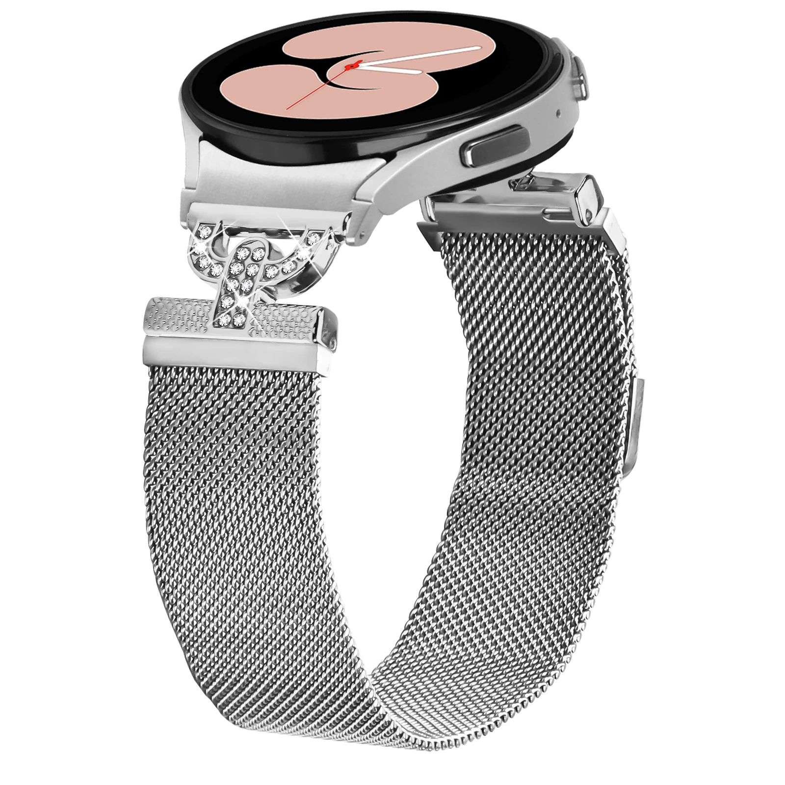 Pulseira milanesa de ajuste rápido sem lacunas para samsung galaxy watch 7 fe 6 5 4 clássico 43mm 47mm 40mm 44mm 42 46mm pulseira de laço magnético