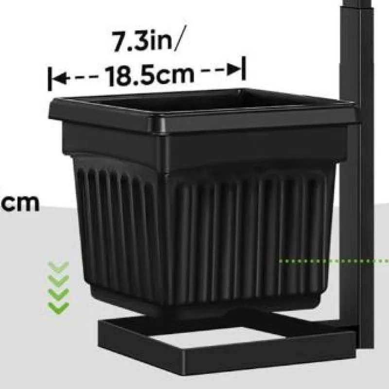 

Outdoor Solar Planter Light Waterproof IP54 Wall-Mounted Solar Garden Light Auto On/off Sensor for Garden (No Flowers Included)