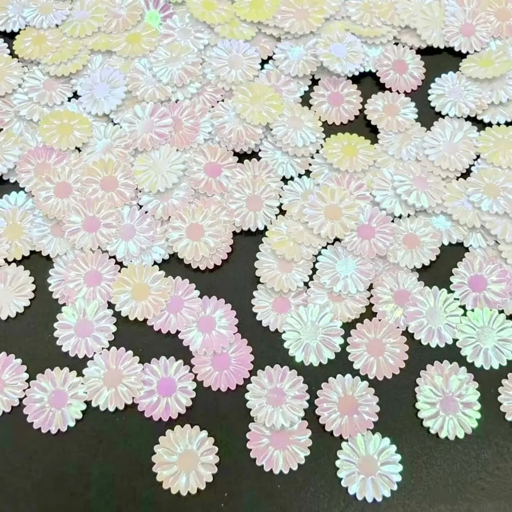 Durable Nail Art Daisy Sequins Glitter 100g/bag Phone Case Decor Flower Loose Sequins 9mm Shiny Slime Fillers Craft Accessories