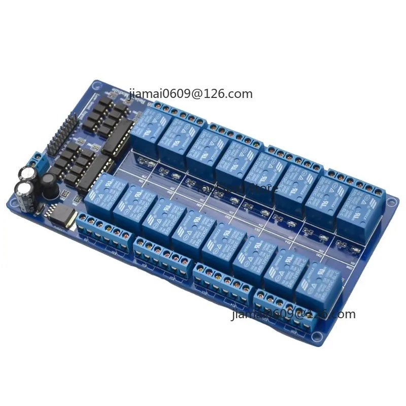 16‑Channel Relay Ethernet Control Module RJ45 Port LAN WAN Web Server Network Controller Board