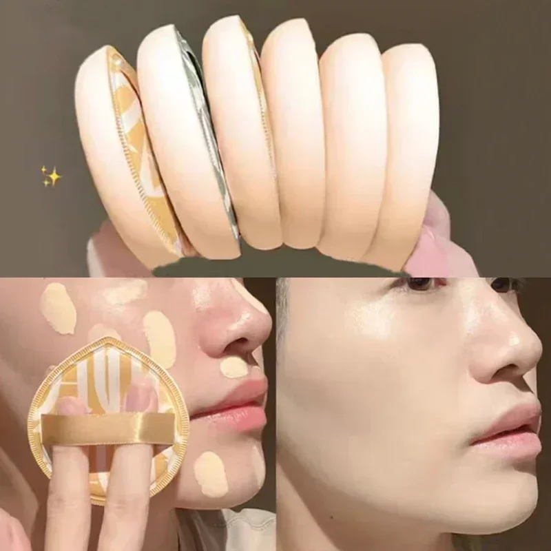 1-20 piezas esponja de maquillaje con cojín de aire, corrector XL, Base Facial de algodón elástico súper suave, esponja cosmética para maquillaje, herramienta de belleza para uso en seco y húmedo