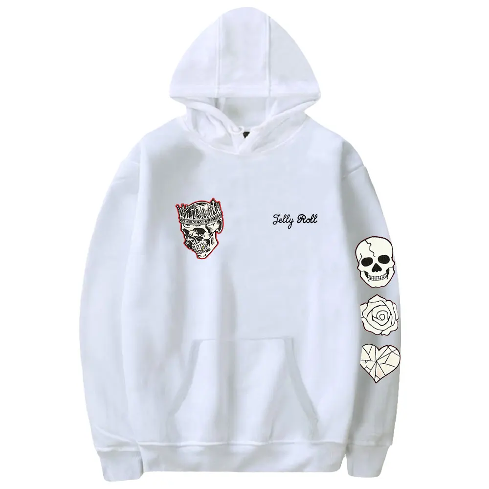 Jelly Roll 2023 Backroad Baptism Tour Hoodies Singer Rapper Merch Women Men Hiphop Style Sweatshirts