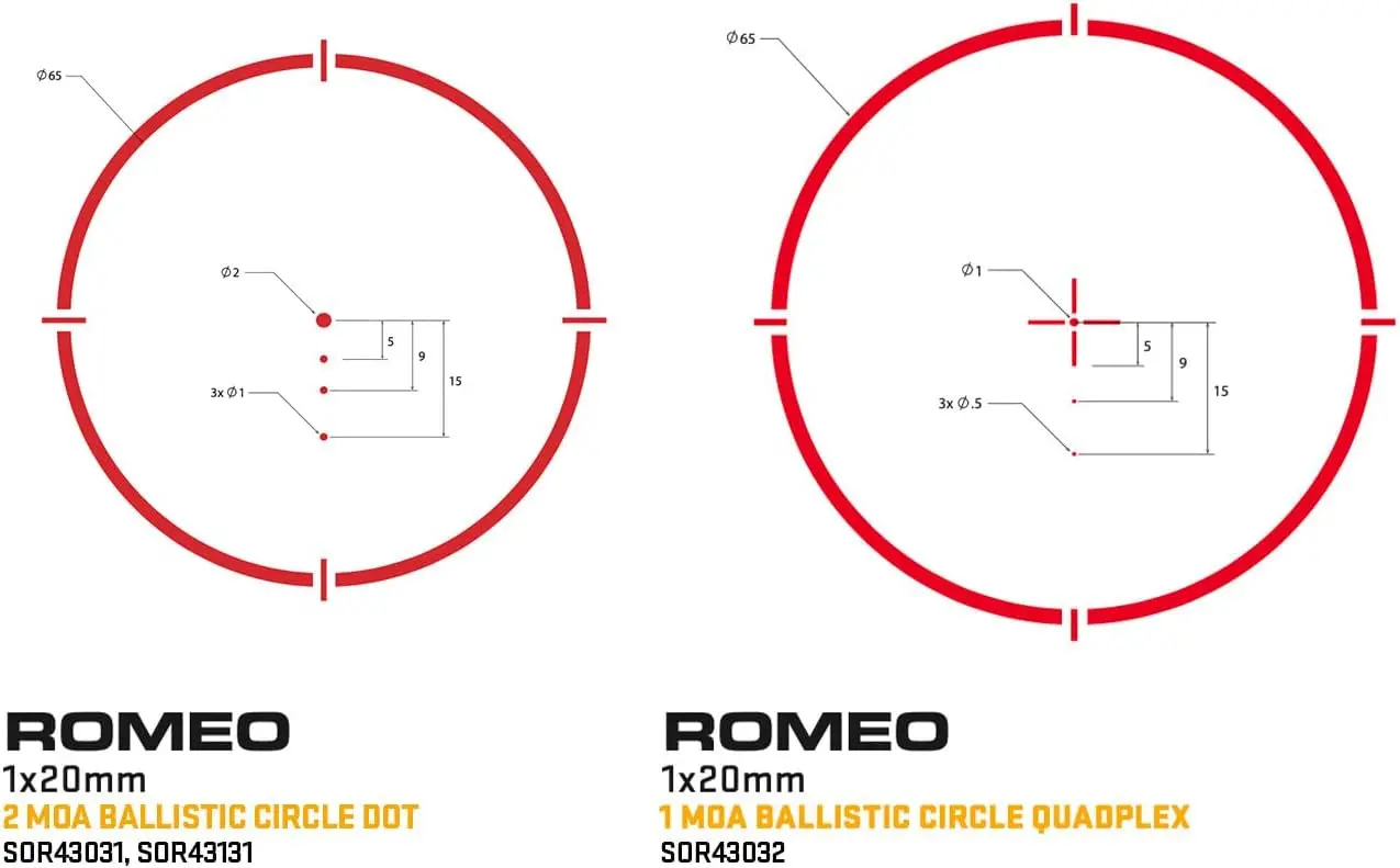 SIG SAUER الصيد الرماية استهداف مقاوم للماء 2 MOA ريد دوت الباليستية ROMEO4T ريد دوت البصر