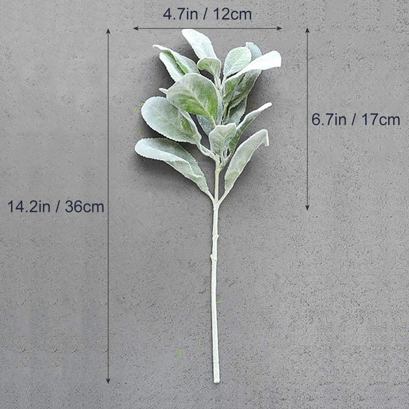 Künstliche Pflanzen Beflockung Kaninchen Ohr Gras Hochzeit Weihnachtsdekorationen Vase für Zuhause Scrapbooking DIY Geschenke Box Herbst Garten – Detail 1
