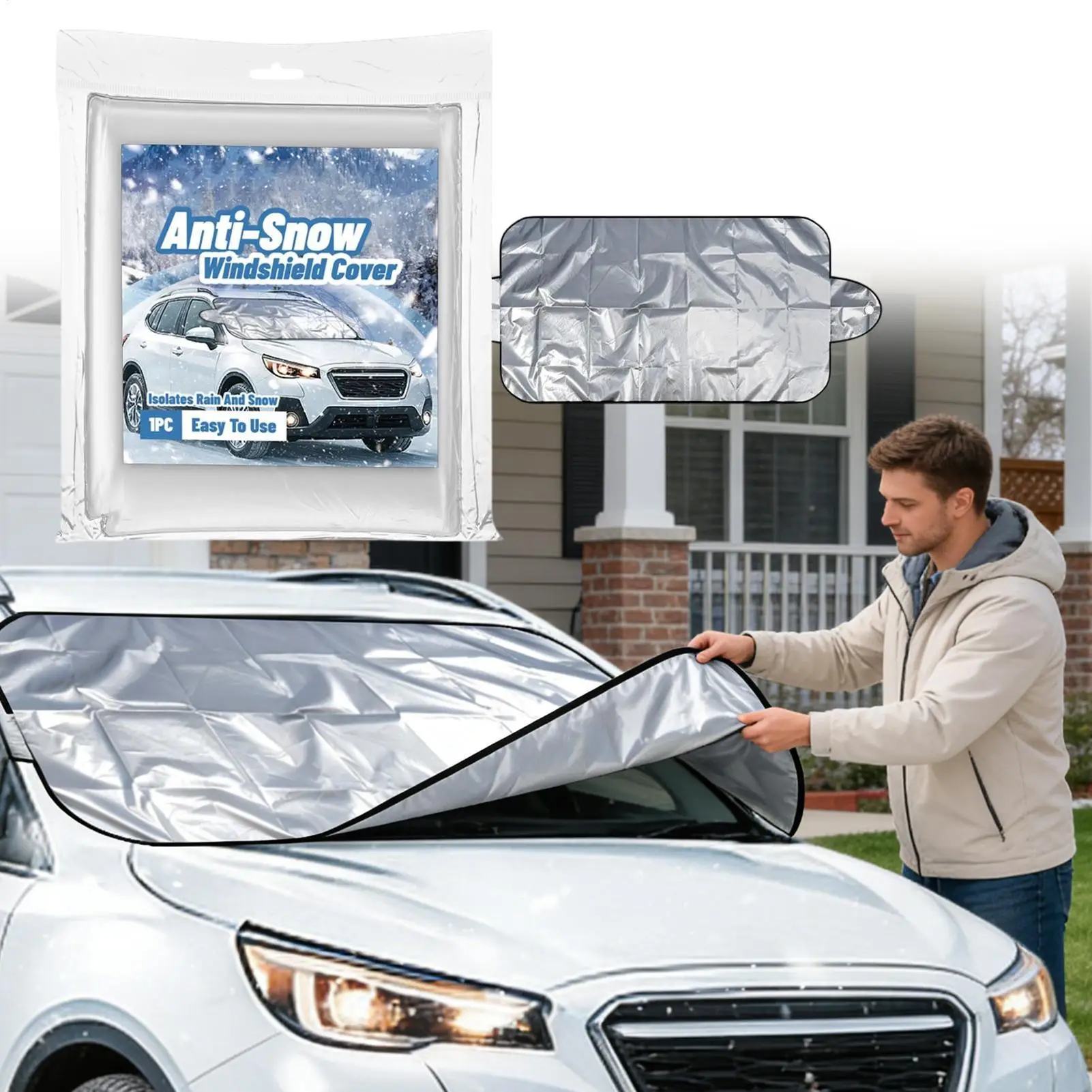 

Windshield Snow Cover Thickened Dustproof Windproof Auto Supplies Car Window Covers For SUVs All-Weather Outdoor Winter Summer