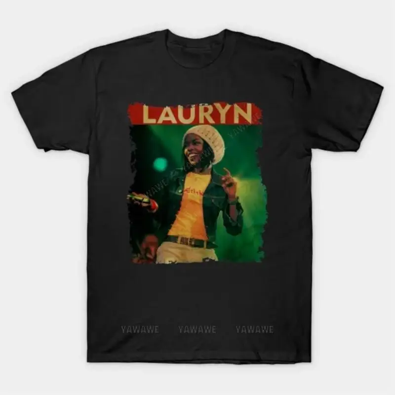 Summer fashion short sleeve cotton t-shirt Lauryn Hill T Shirt Adult o-neck tee shirt vintage print tees top tshirts for men