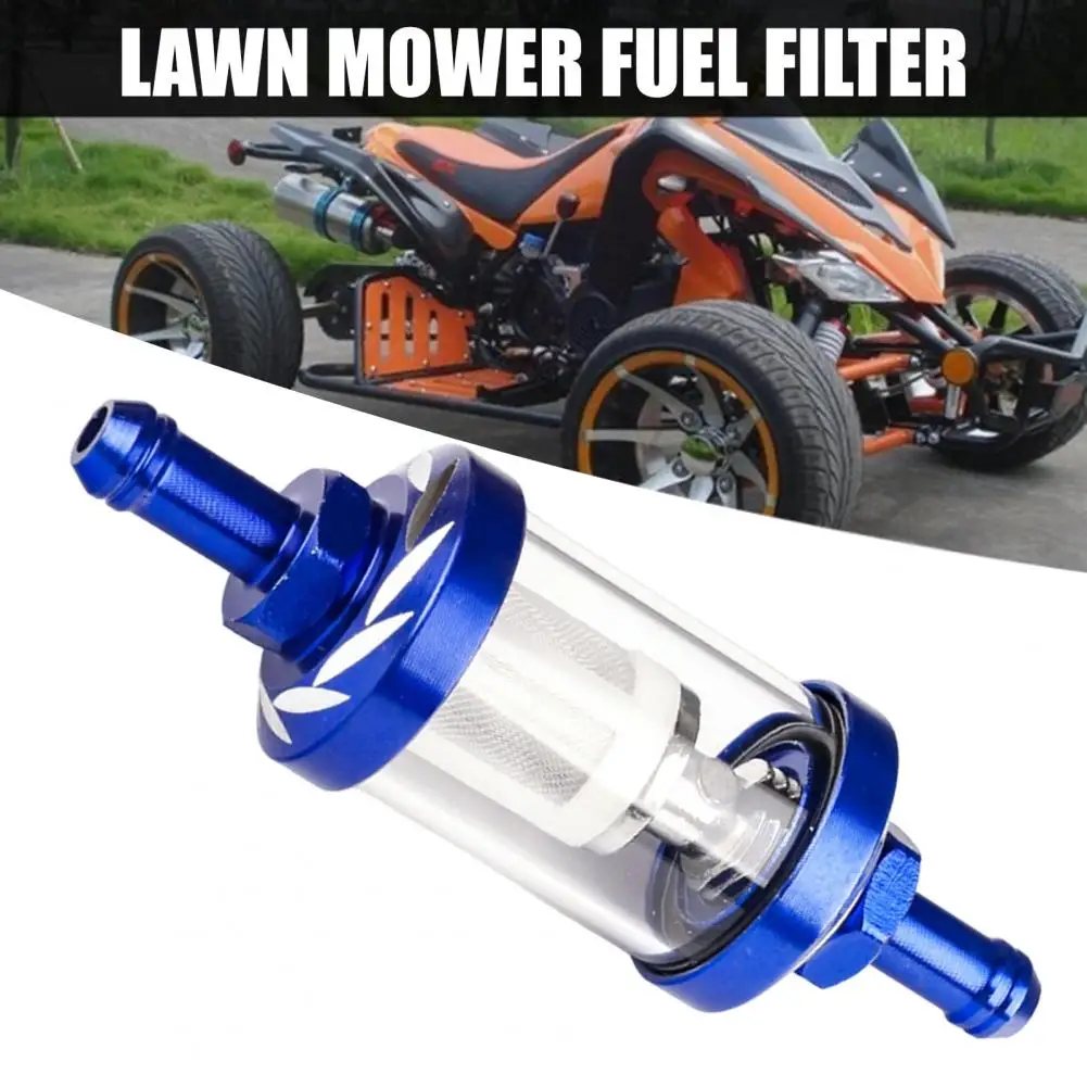 Visible Clear Glass Fuel Filter With Thickened 5/16-Inch Fuel Line And Hose Clamps Universal Oil Filter Kit For Fuel Pump Filter