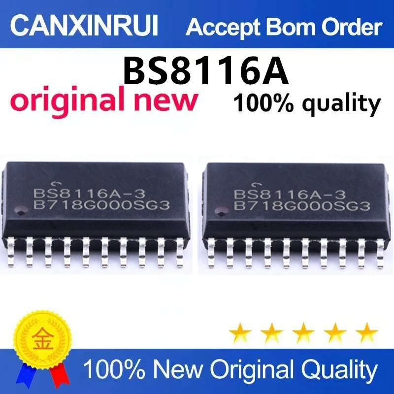 (5pcs-100pcs)Brand new original BS8116A-3 patch pin SSOP20 16 key capacitive touch button chip IC