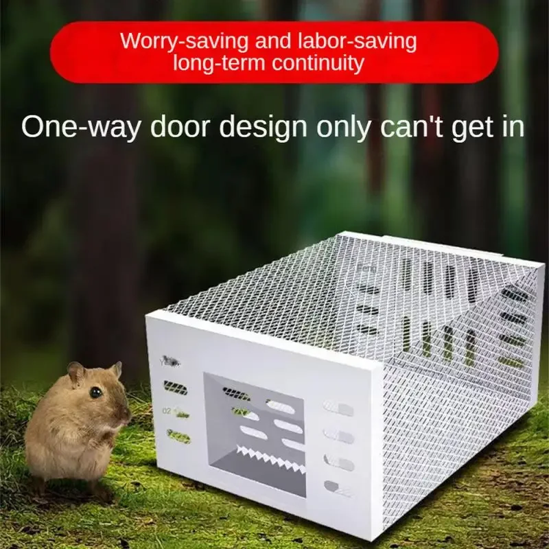 

High Efficiency Home Automatic Mousetrap Rat Rodent Exterminator Harmless Mouse Trap Safe Reusable Automatic Rat Snake Trap Cage