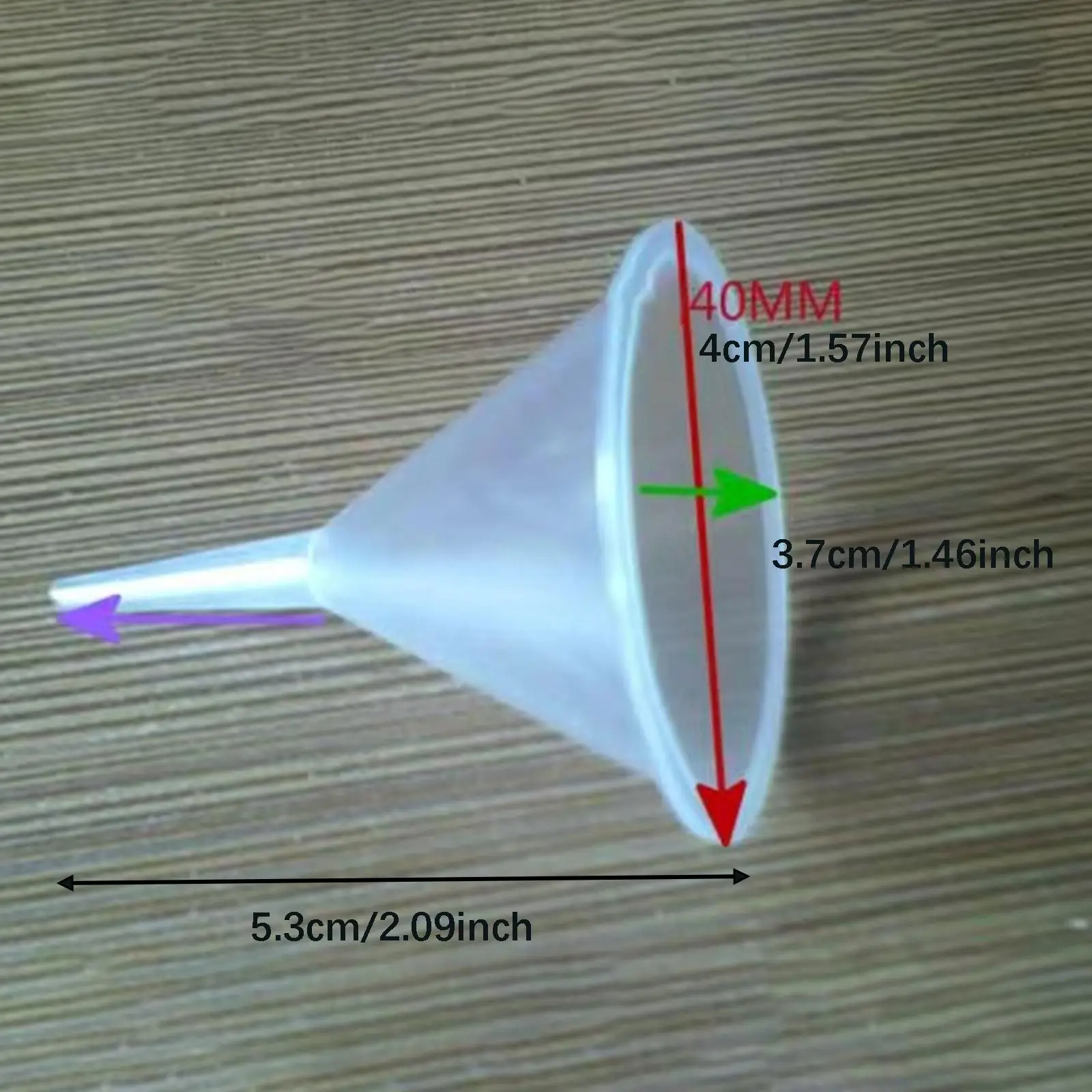 Transparent Mini Funnel Set Plastic Small Decanter Kit for Jars Liquid Perfume and Sand Refilling