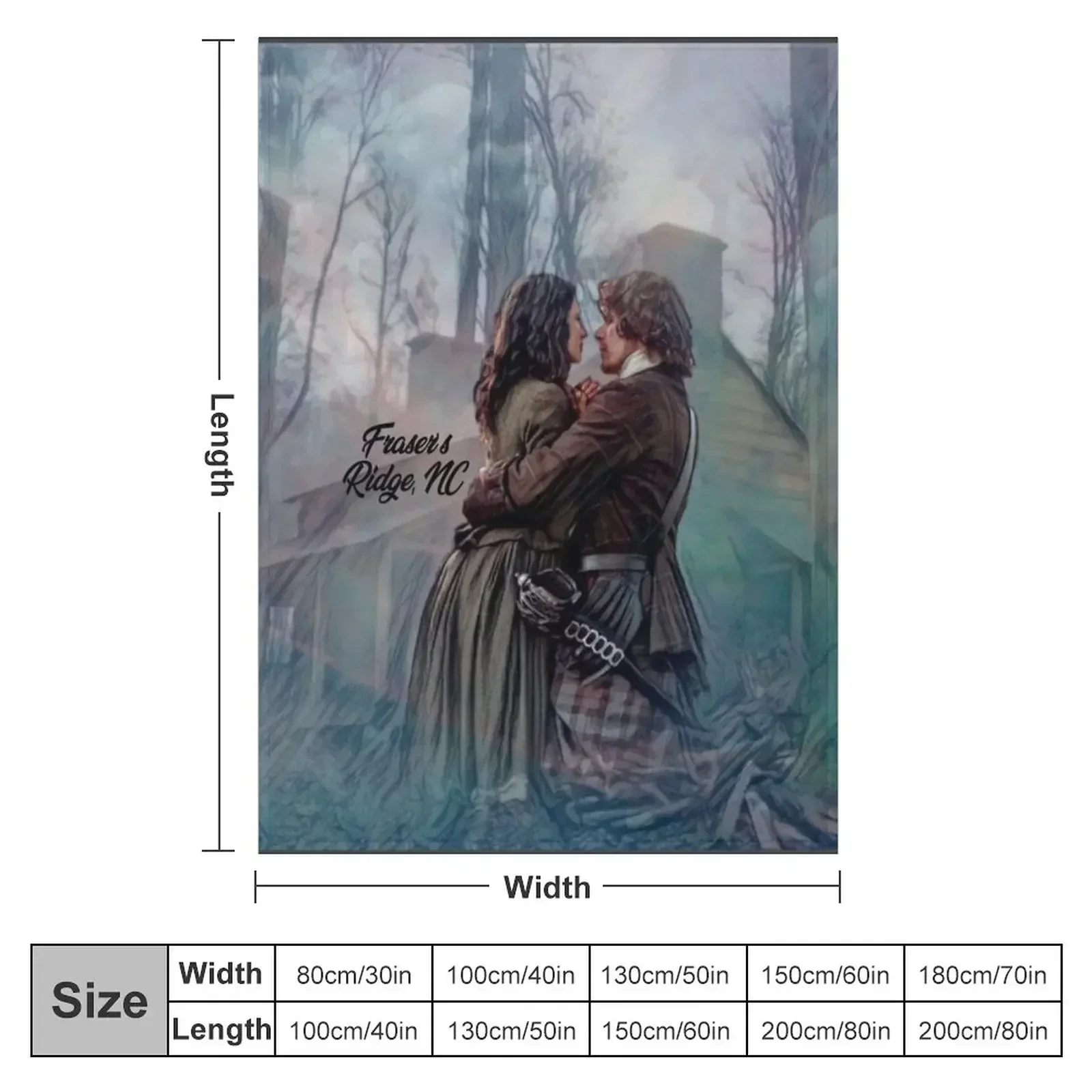 Frasers Ridge, NC Throw Blanket cosplay anime Quilt heavy to sleep Hair Extra Large Throw Soft Blankets