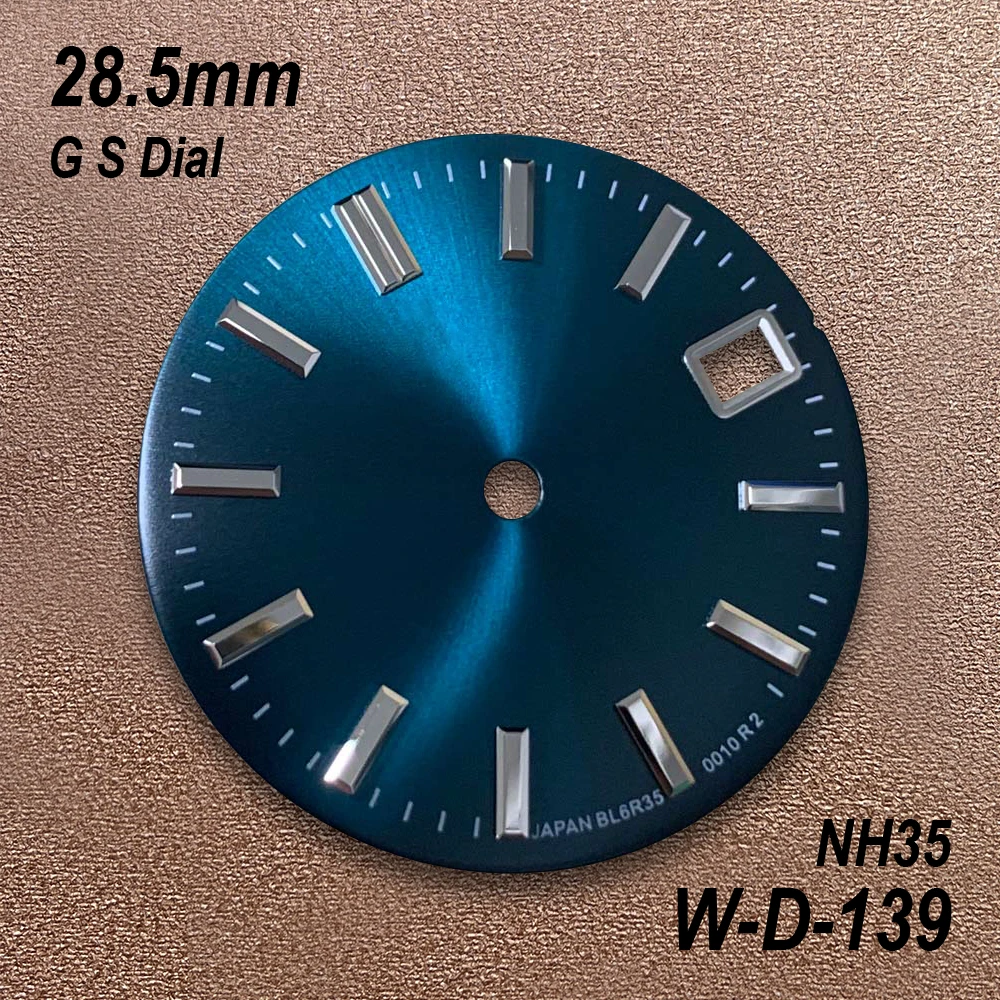 28.5mm/31mm/33mm G S Logo GMT Sunburst/Matte Dial For NH34/NH35/MH36 Movement High Quality Watch Modification Accessories