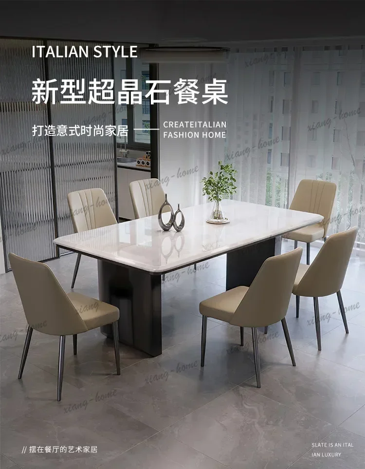 YJ Polished Durable Distinctive Practical Dining Table Stable Smooth Versatile Classic Dining Table Mesa Jantar Modern Furniture