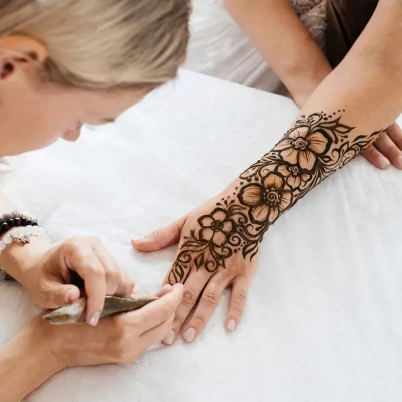 

4/12 pieces of pure natural organic henna cream, henna tattoo cream, temporary tattoos, henna tattoo cream semi permanent henna