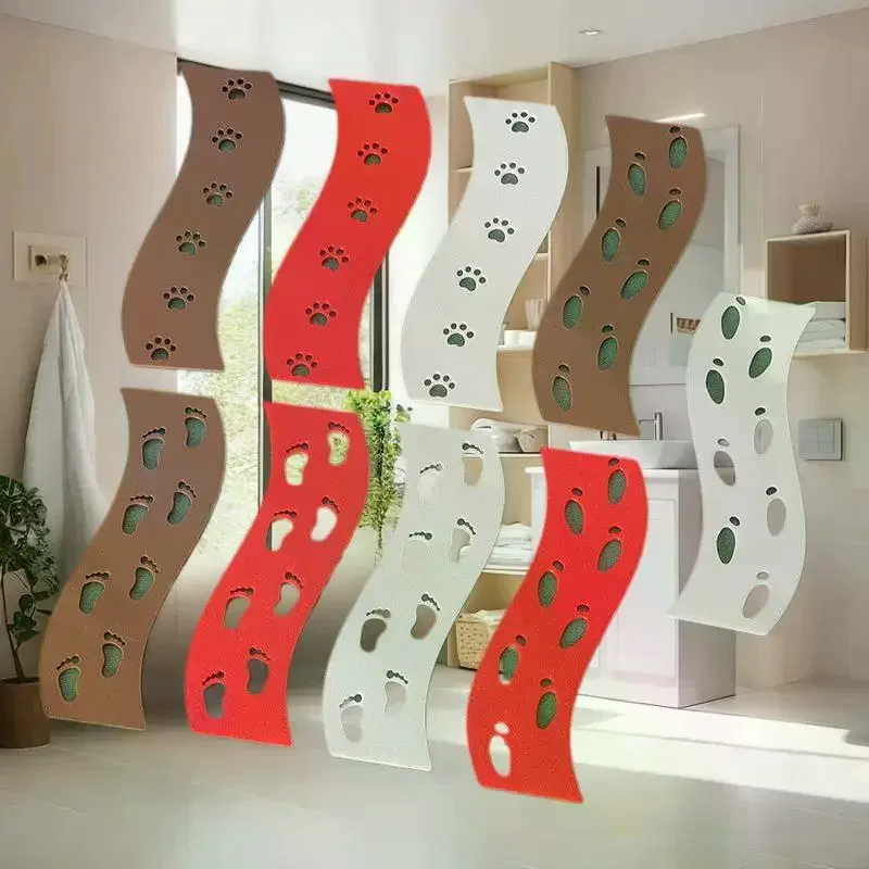 Dekoracja świąteczna do domku dla lalek: 5-częściowy zestaw dywaników z odciskami stóp do dekoracji bajkowego ogrodu