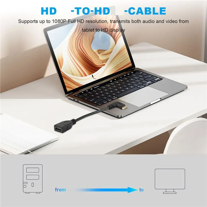 Picture 3: AB06 Mini To Cable Cablecreation 0 5Ft 90 Degree Right Angle Mini