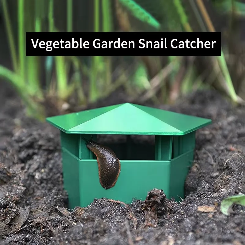 Armadilhas Pentagonais para Caracóis para Hortas e Suculentas, Armadilhas de Plástico para Lesmas, Controle Físico de Insetos para Jardim Doméstico