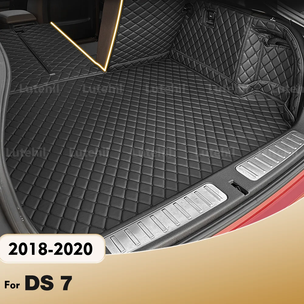

LUTEHIL для DS 7 2018 2019 2020, авто полное покрытие, коврик для багажника Lutehil, чехол для багажника автомобиля, подкладка для багажника, аксессуары для интерьера