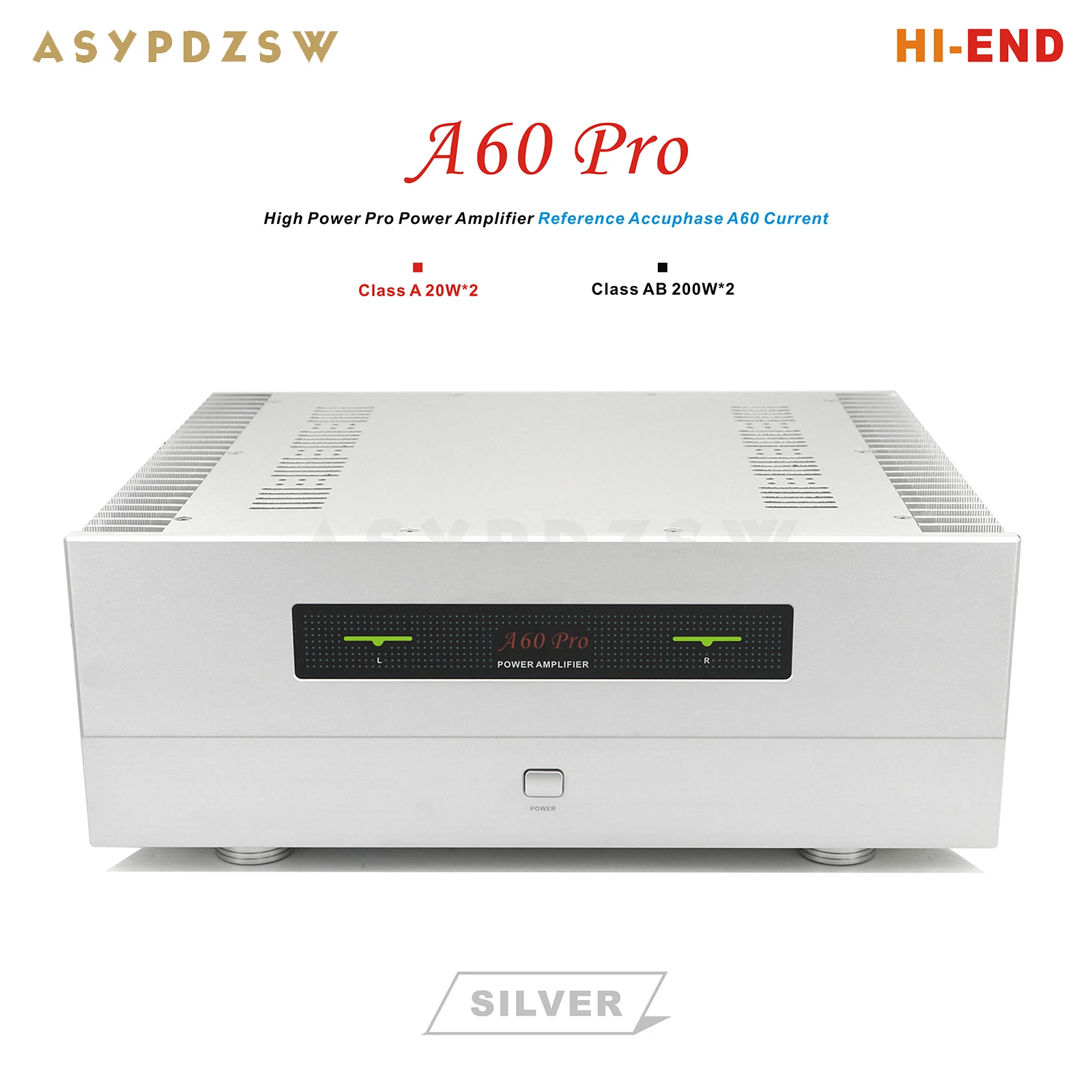 ASYPDZSW HI-END A60 Pro Leistungsverstärker Klasse A 20W/Klasse AB 200W Referenz Accuphase A60 Schaltung