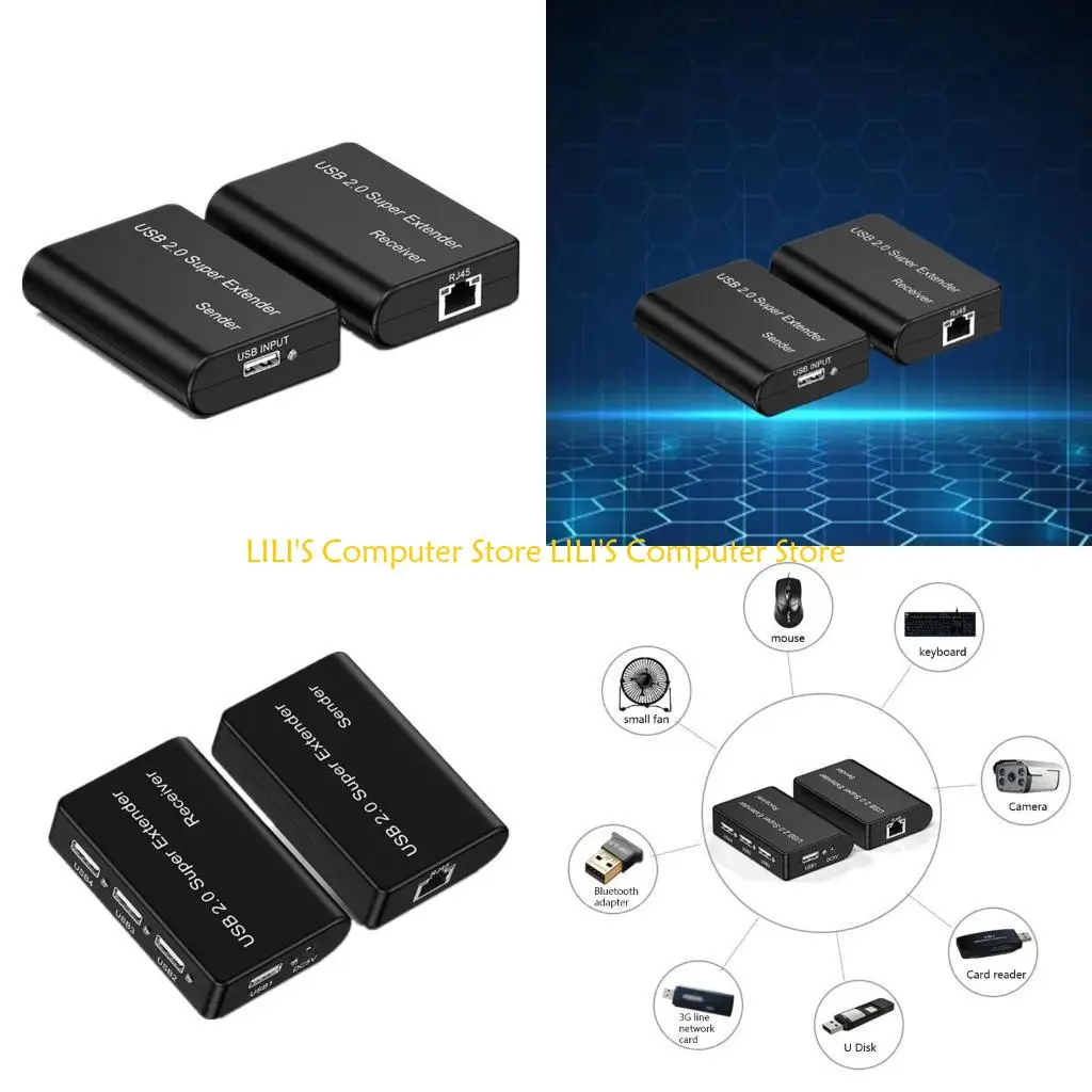 

A52B USB2.0 Super Extender 4-port USB to RJ45 extender adapter