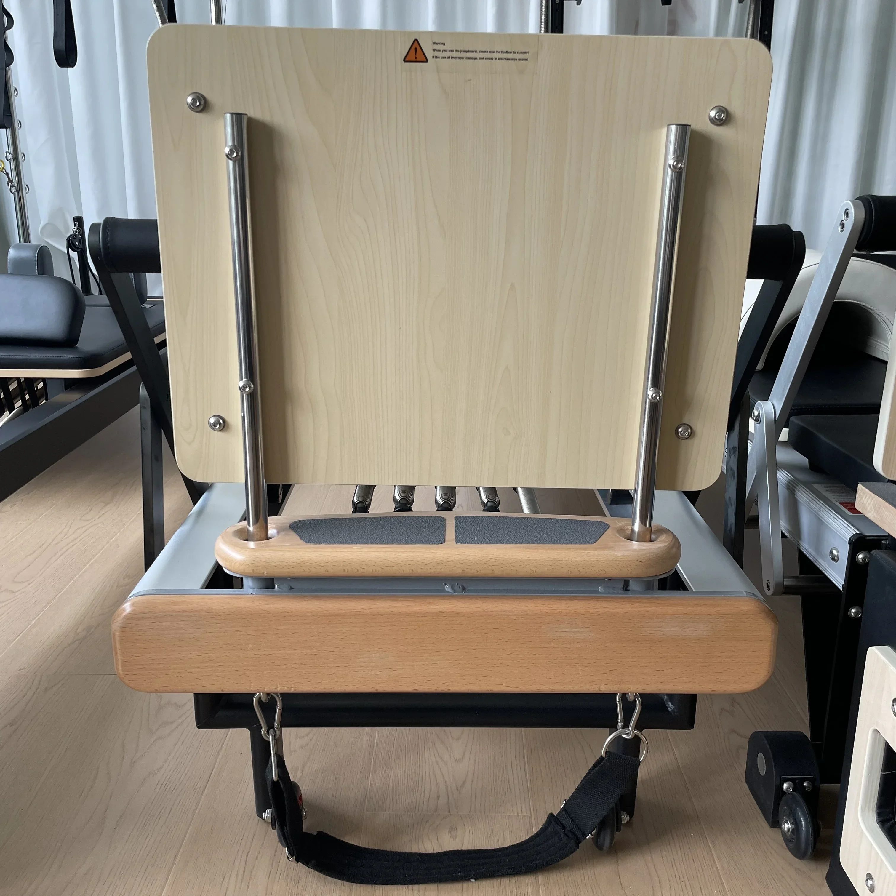 

Machine for commercial studio fitness machine alloy core bed portable black white aluminum pilates reformer