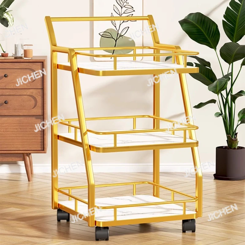 JC 3-Tier Service Cart محطة المشروبات المتنقلة لمطعم المطبخ التجاري رف المرافق لبار حفلة تخدم عرض العربة