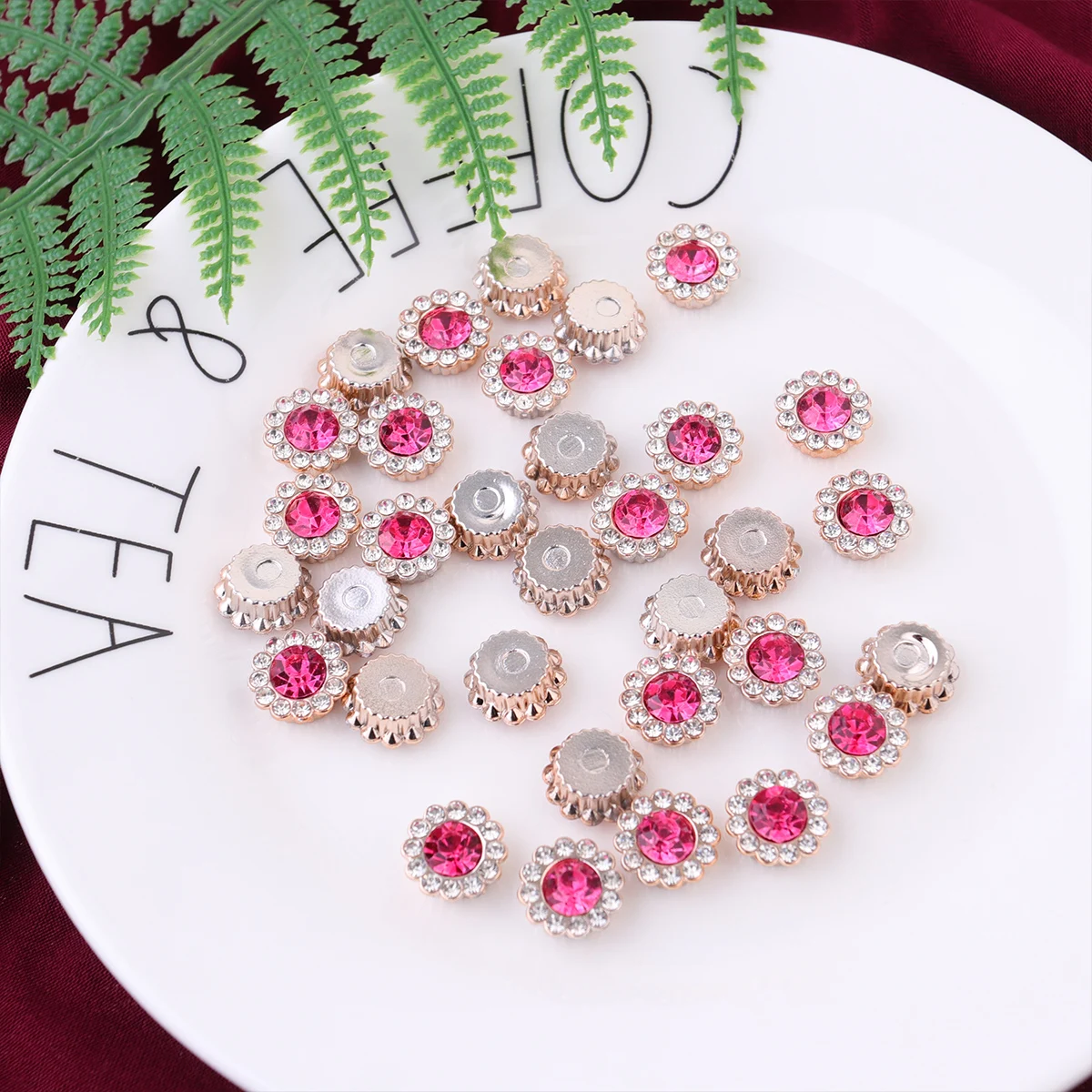 

50pcs ABS Back Embellishment for Garment Diy Accessories Bags Headb Gift Wrapping Hairb DIY Accessories Pearl Flower