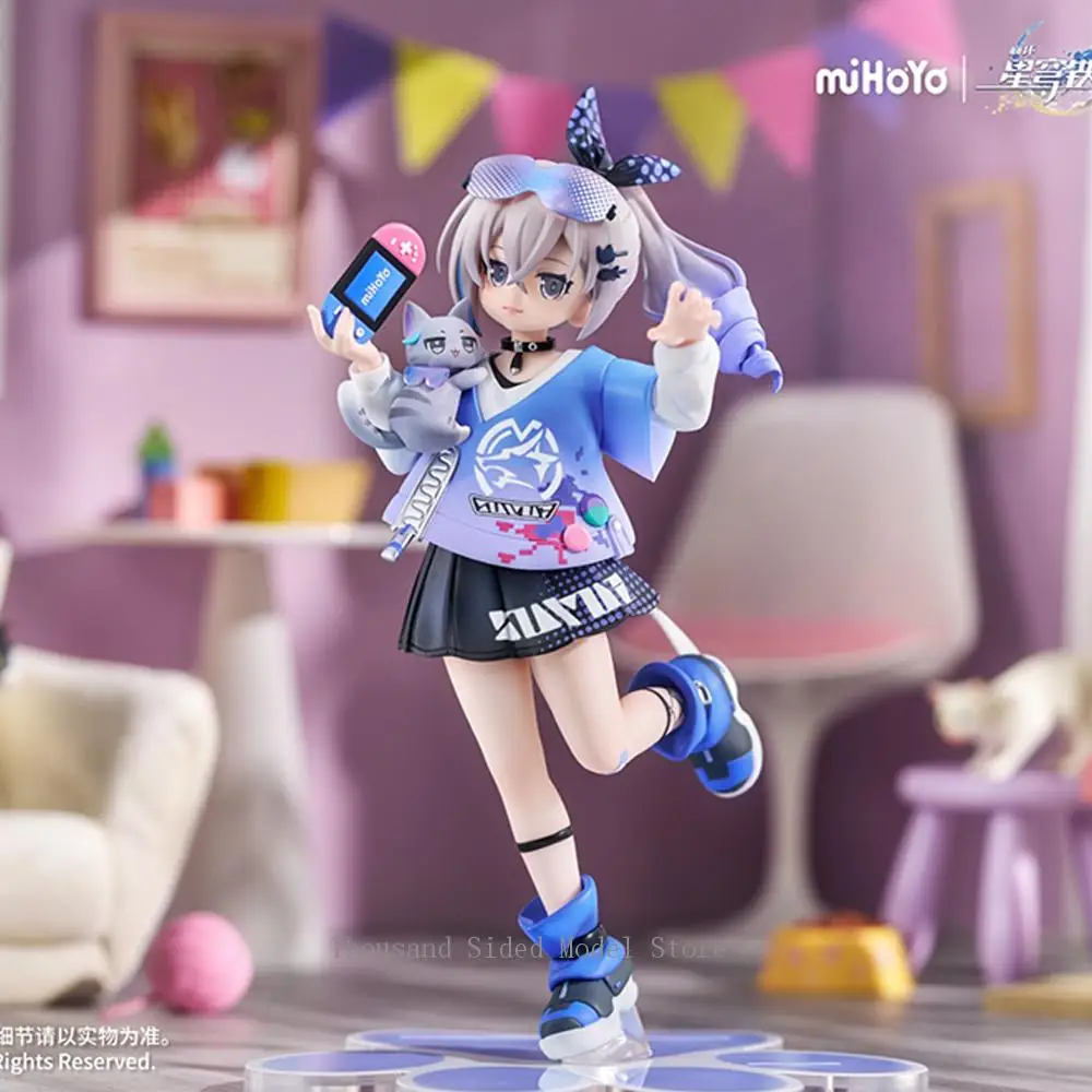

In Stock Original RIBOSE Rise Up+ Honkai: Star Rail Little Cat Series Silver Wolf Anime Action Figure Children's Toy 19CM Gift