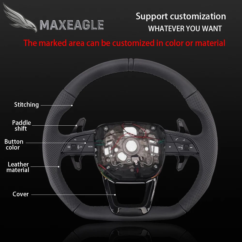 

Руль MAXEAGLE для Audi A3 A5 A4 Q2 Q3 Q5 Q7 Q8 RS3 RS4 RS5 S4 S5 B8 B8.5 Автомобильный руль
