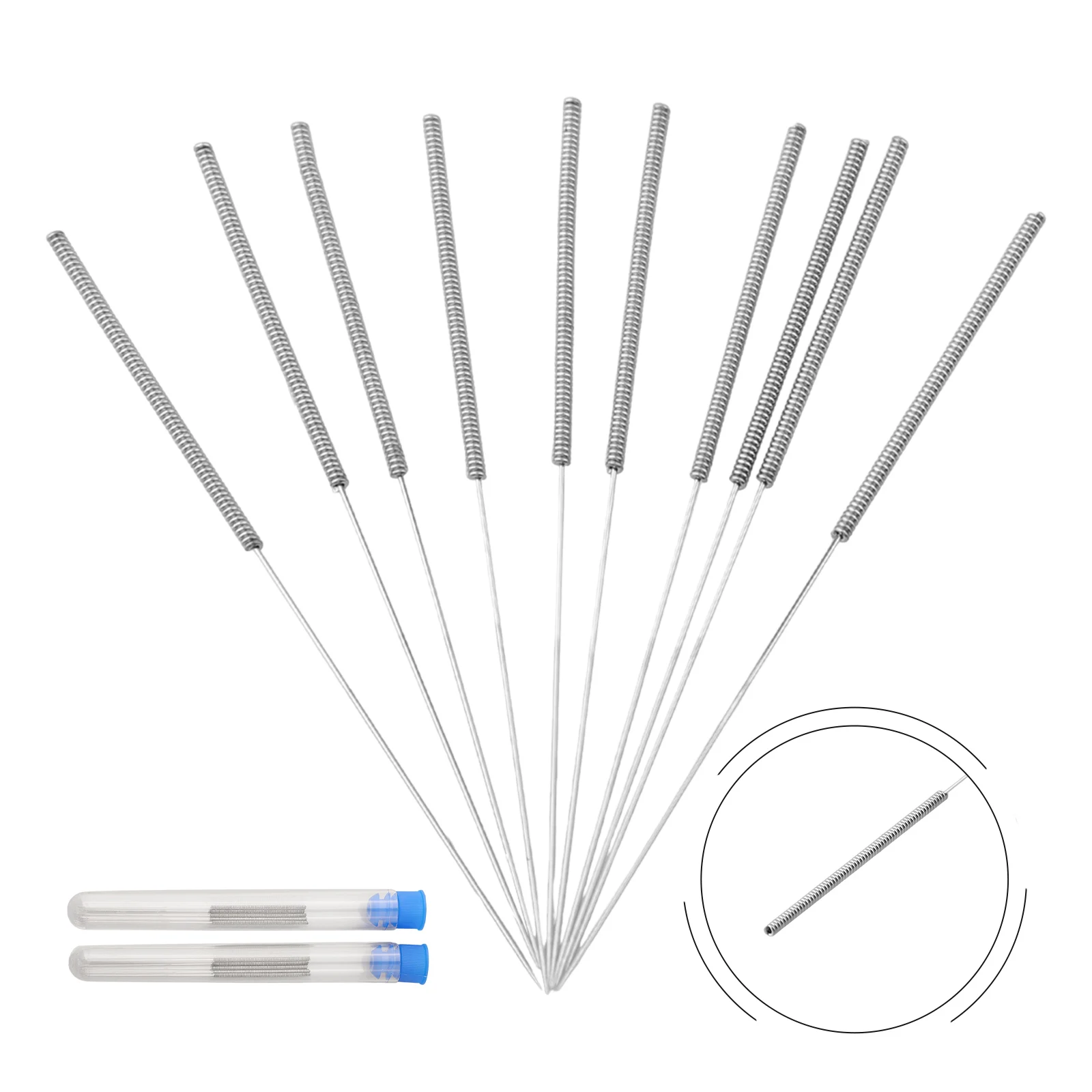 10pcs Nozzle Cleaning Needles 0.4mm  High Elasticity M K 8 Nozles For Cleaning Filament Remaining Inside Nozzles