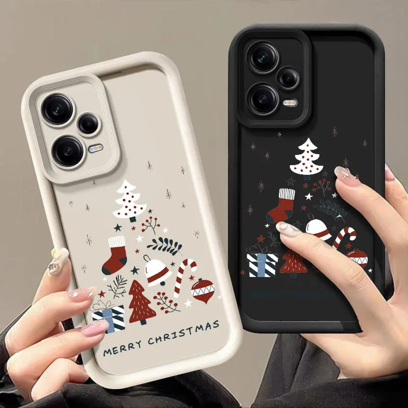 Christmas  Fashine Phone Case For Xiaomi 11 LITE NE 12T 14 5G POCO C61 F3 GT F4 F5 X3 X4 X5 M3 M6 Shockproof Soft Cover Coque