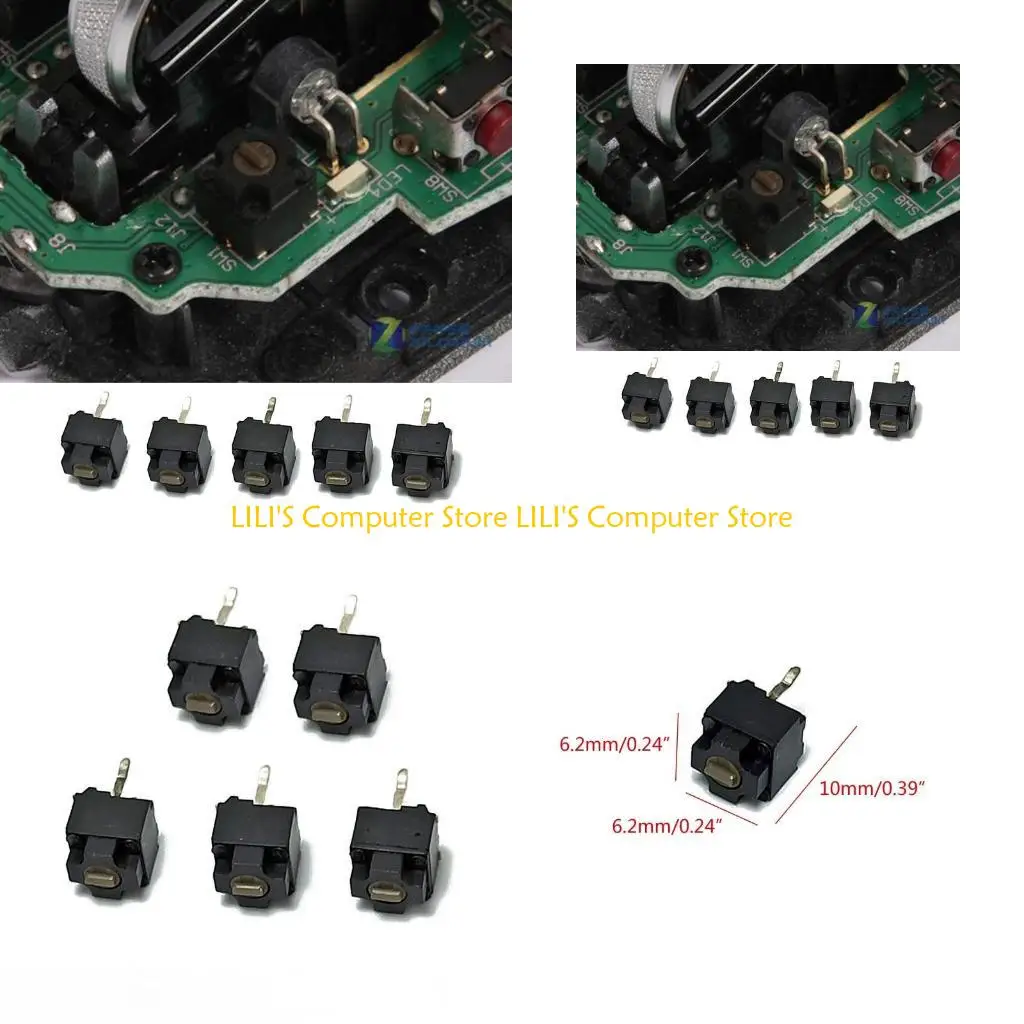 

A52B 2Pin Mouse Micro Switch For Micro Soft Mouse Ie4.0, Io1.1 Ie3.0 Scroll Wheel Press Micro Move 0.74N Brown Dot