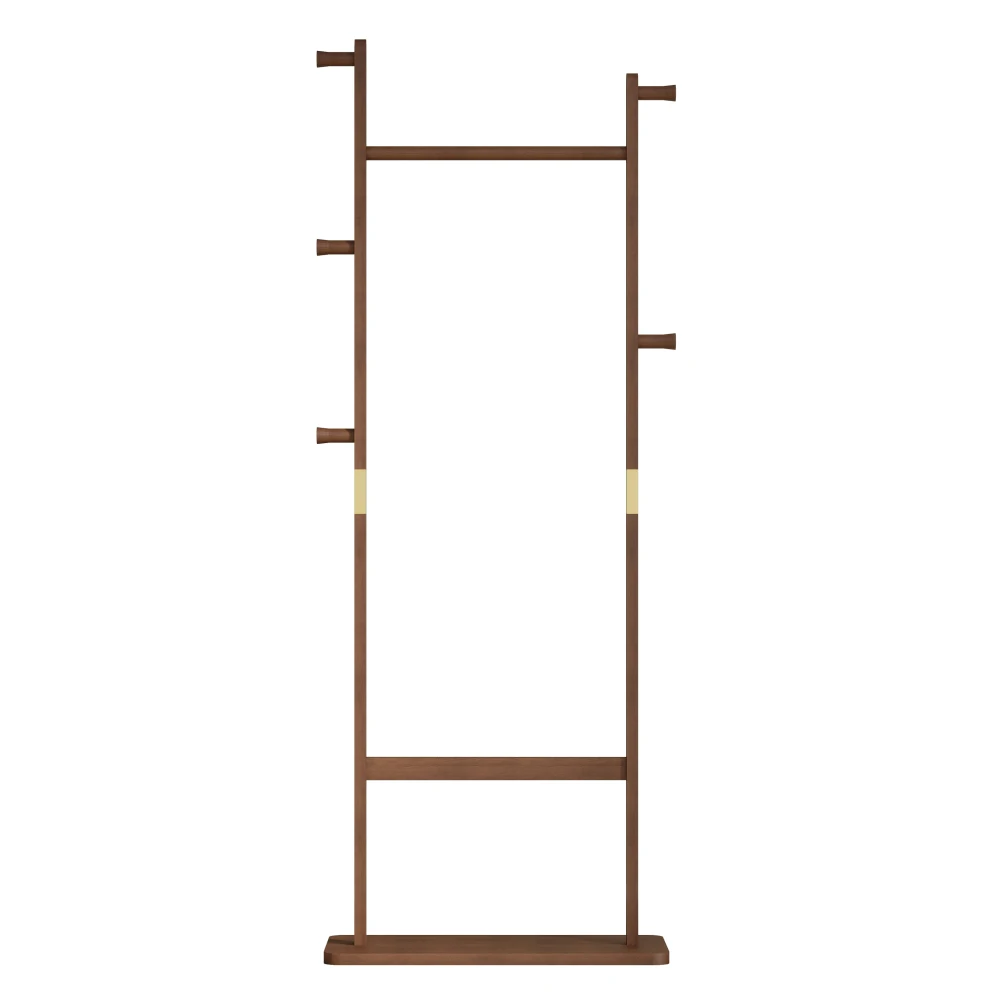 Coat Racks Solid Wood Hanger 23.6* 11*64.1in Solid Environmental Protection Easy To Assemble Beautiful Can Be Placed