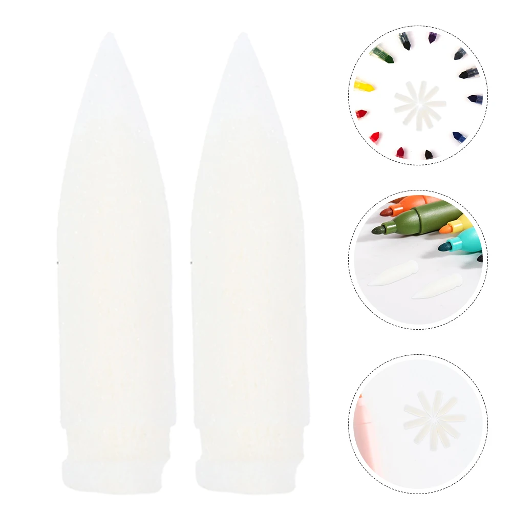 

100pcs Markers Replacement Nibs Acrylic Paint Pens Brush Tips Nylon for Calligraphy Art Writing Education