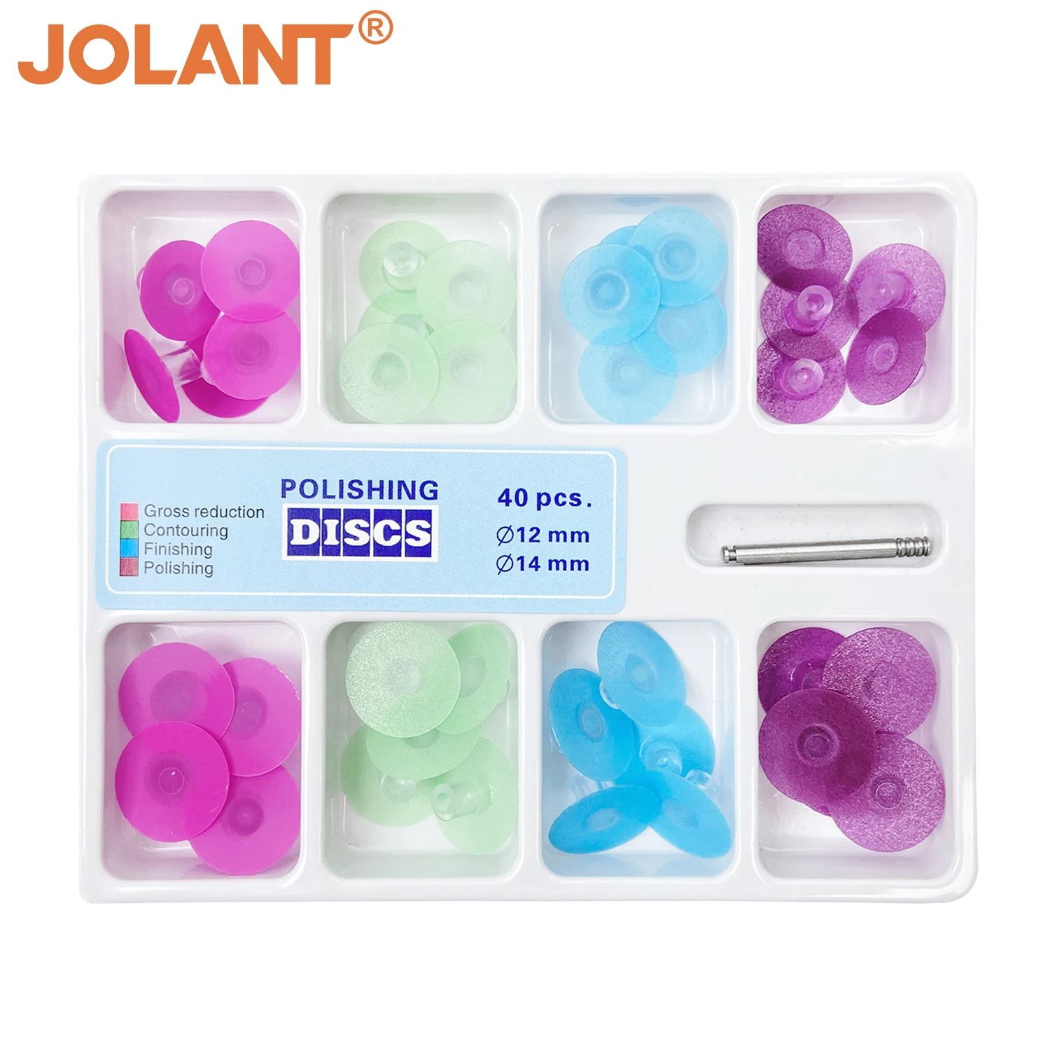 

40pcs/Box JOLANT Dental Polishing Discs Kit Dental Resin Polishing Discs Set Finishing System Dentistry Instrument Tools