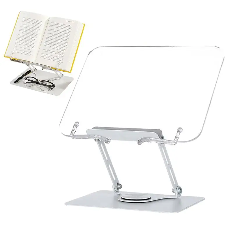 Desk Book Stand Adjustable Desktop For Books And Laptops Light Weight book Riser and Reading Stand For Copyholders And Books