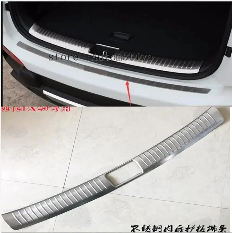 

2014-2017 for Hyundai IX25 Creta Stainless Steel Rear Bumper Door Sill Trunk Tread Plate Trim Car Trunk Cover for