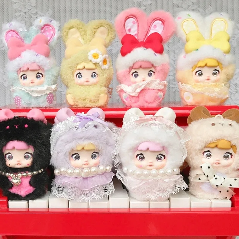 

Новая оригинальная серия Nommi Baby Sweetheart Bunny, слепая коробка, кавайная плюшевая кукла, сумка, подвеска, украшение, модная игрушка-сюрприз, подарок для девочки