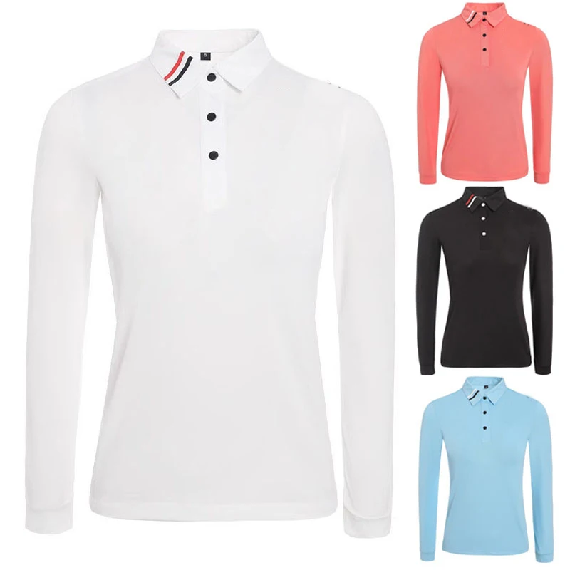 

New Golf Women's Long Sleeve Top Quick drying Breathable Sports Women's Golf Polo Shirt Casual Wear