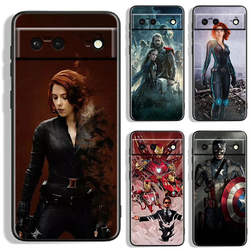 

Marvel Avengers Thor Odinson For Google Pixel 9 8 7A 7 6A 6 5A 5 4 4A XL 5G Black Silicon Shockproof Shell TPU Phone Case